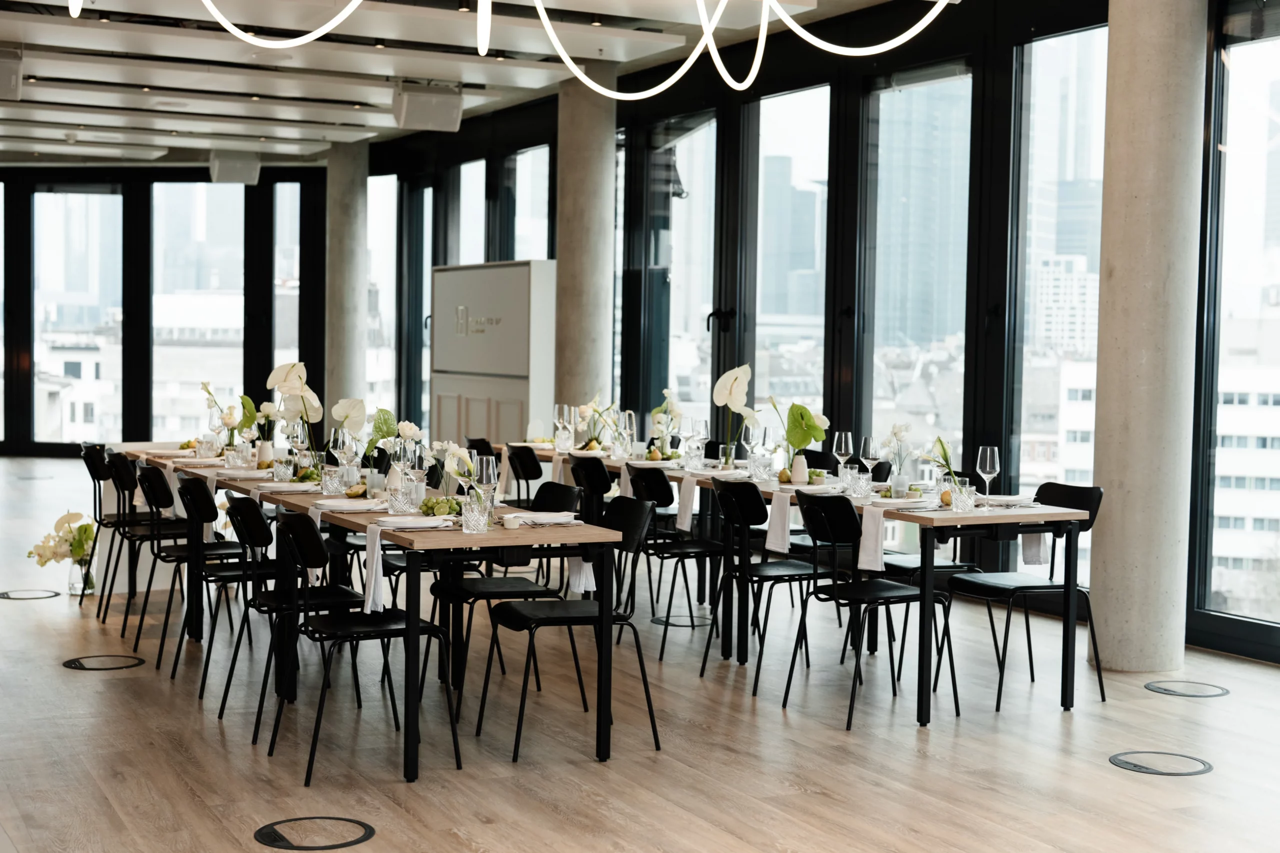 Tables Set for a Wedding in Frankfurt