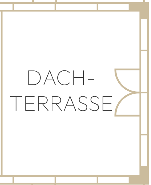 Grundriss der Dachterrasse im Forty Four Düsseldorf
